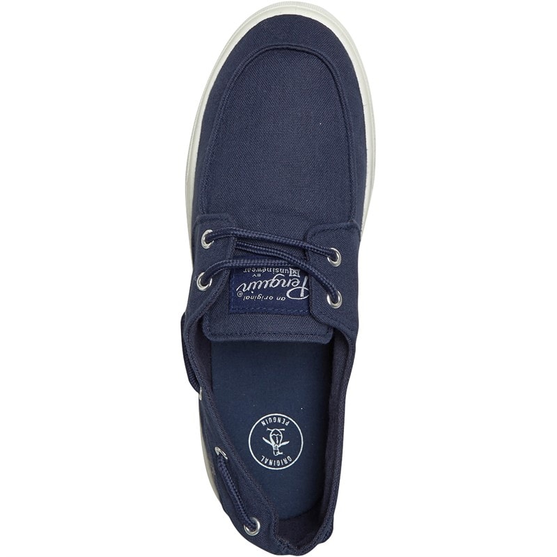 Original Penguin Mens Sailor Shoes Navy - Image 4