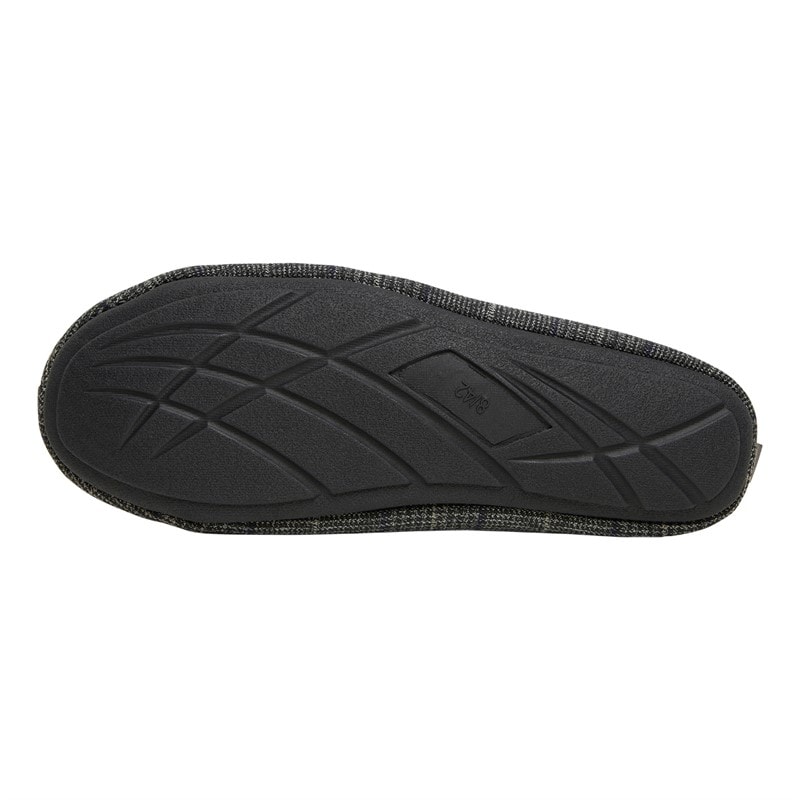 Original Penguin Mens Bedtime Checks Moccasin Slippers Charcoal Check - Image 3