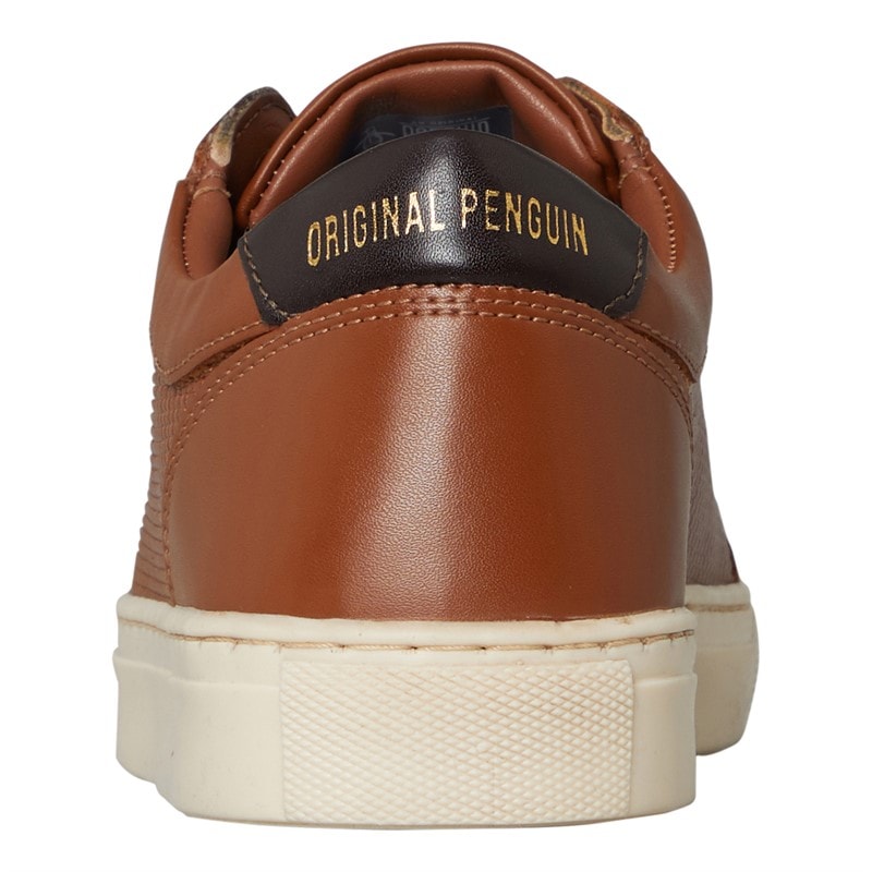 Original Penguin Mens Phillip Trainers Tan - Image 3