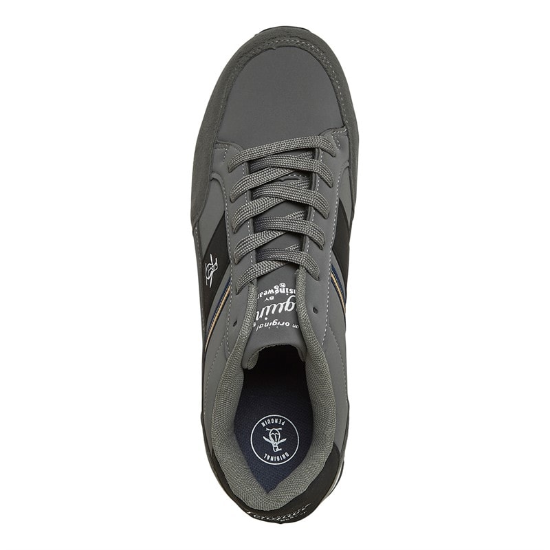 Original Penguin Mens Bremen Trainers Charcoal/Navy - Image 4