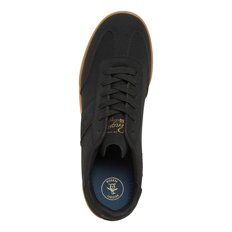 Original Penguin Mens Giovanni Trainers Black/Gum - Image 4