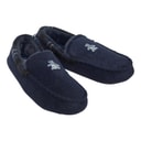 Original Penguin Mens Bedtime Tartan Moccasin Slippers Navy
