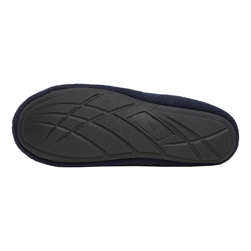 Original Penguin Mens Bedtime Tartan Moccasin Slippers Navy - Image 3