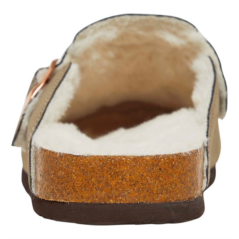 Original Penguin Womens Poppy Fur Mule Slippers Sand - Image 4