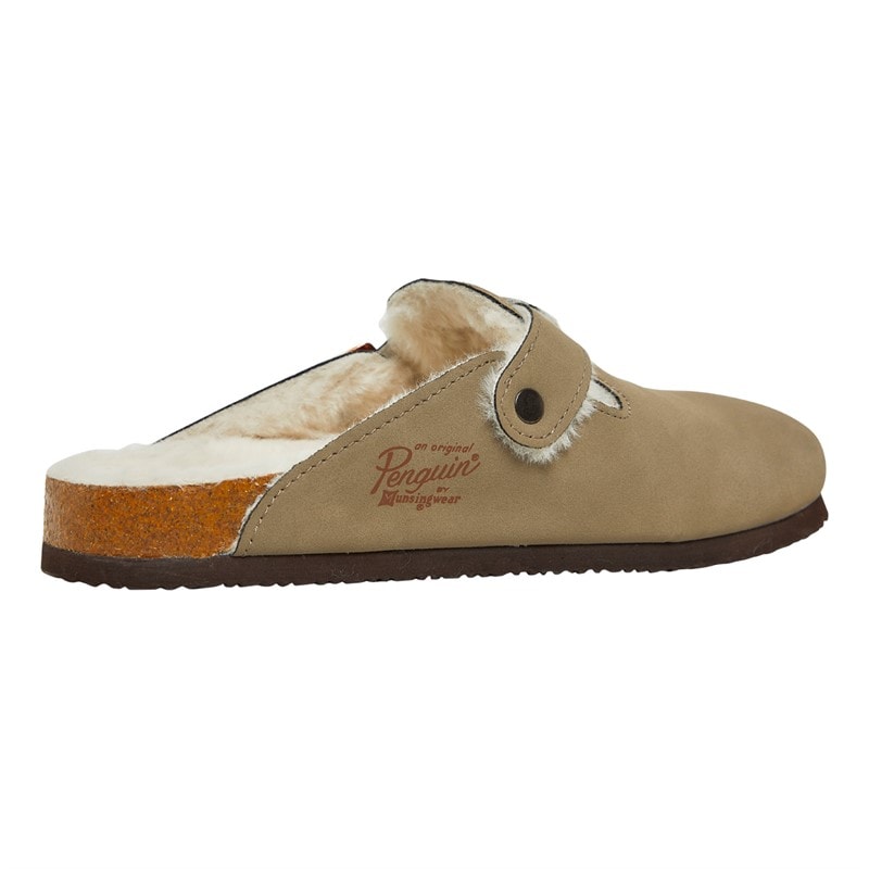 Original Penguin Womens Poppy Fur Mule Slippers Sand - Image 5