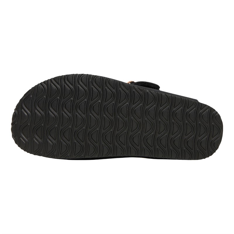 Original Penguin Womens Poppy Fur Mule Slippers Black - Image 3