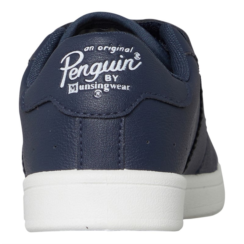 Original Penguin Junior Marble Velcro Trainers Navy - Image 3