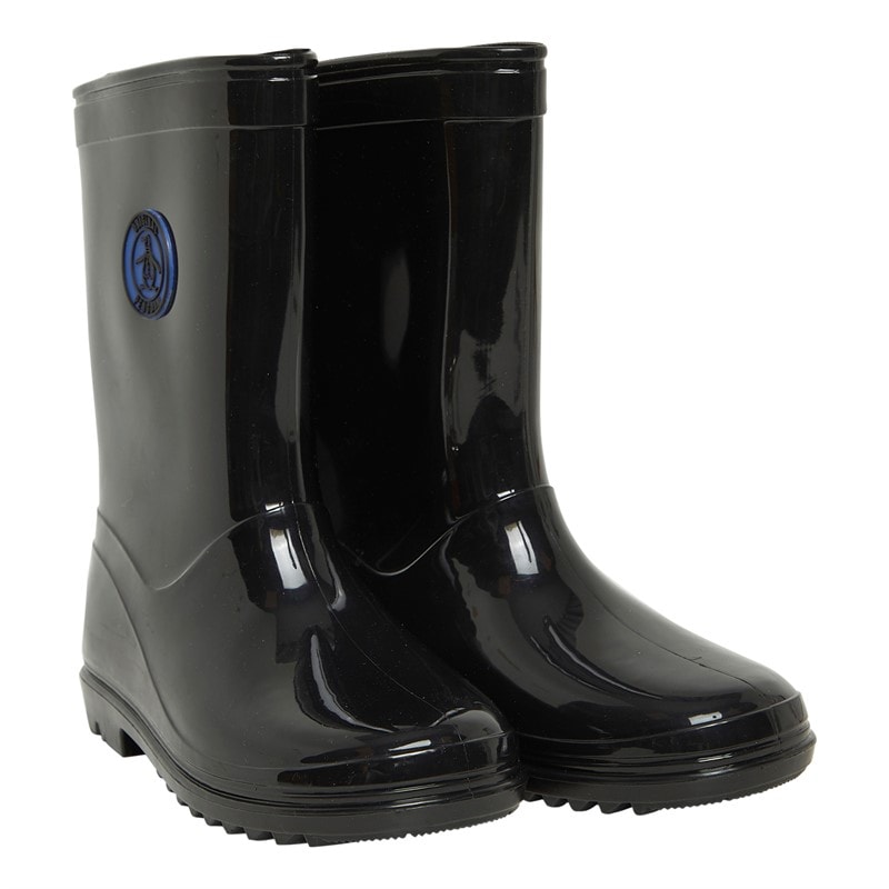 Original Penguin Junior Kids Wharf Wellington Boots Black/Blue - Image 1
