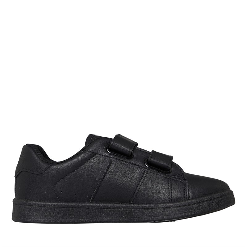 Original Penguin Junior Marble Velcro Trainers All Black - Image 5