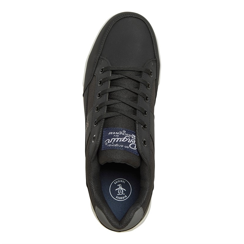 Original Penguin Mens Hyper Trainers Black - Image 4