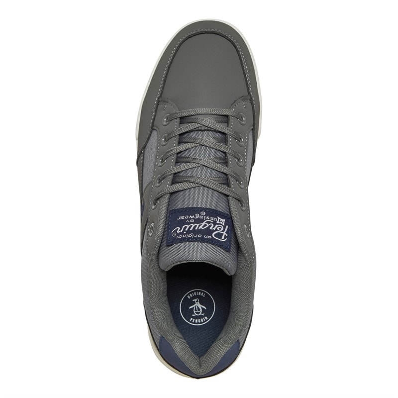Original Penguin Mens Hyper Trainers Grey - Image 4