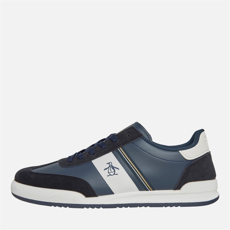 Original Penguin Mens Gaz Trainers Navy - Image 1