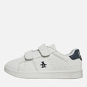 Original Penguin Junior Boys Marble Velcro Trainers White/Navy