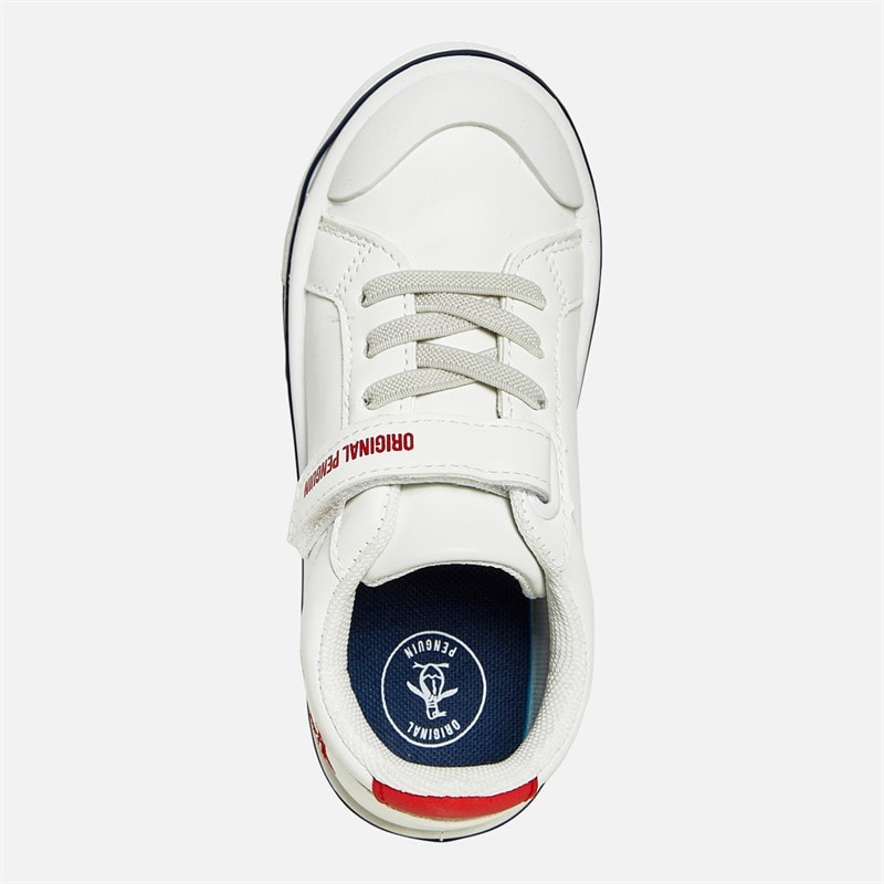 Original Penguin Boys Rainbow Trainers White - Image 4
