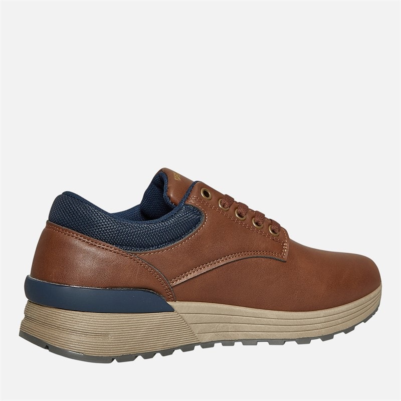 Original Penguin Mens Oak Trainers Tan/Navy - Image 5