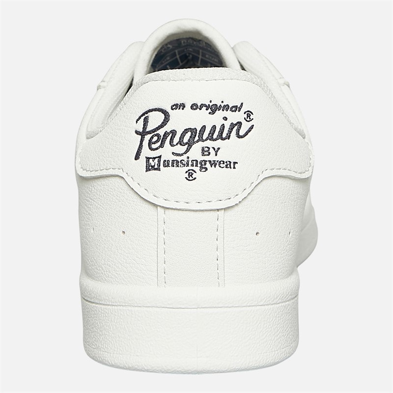 Original Penguin Junior Boys Marble Lace-Up Trainers White - Image 3