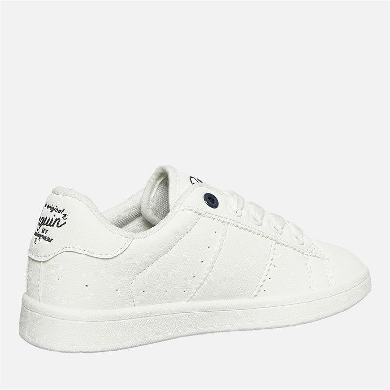 Original Penguin Junior Boys Marble Lace-Up Trainers White - Image 5