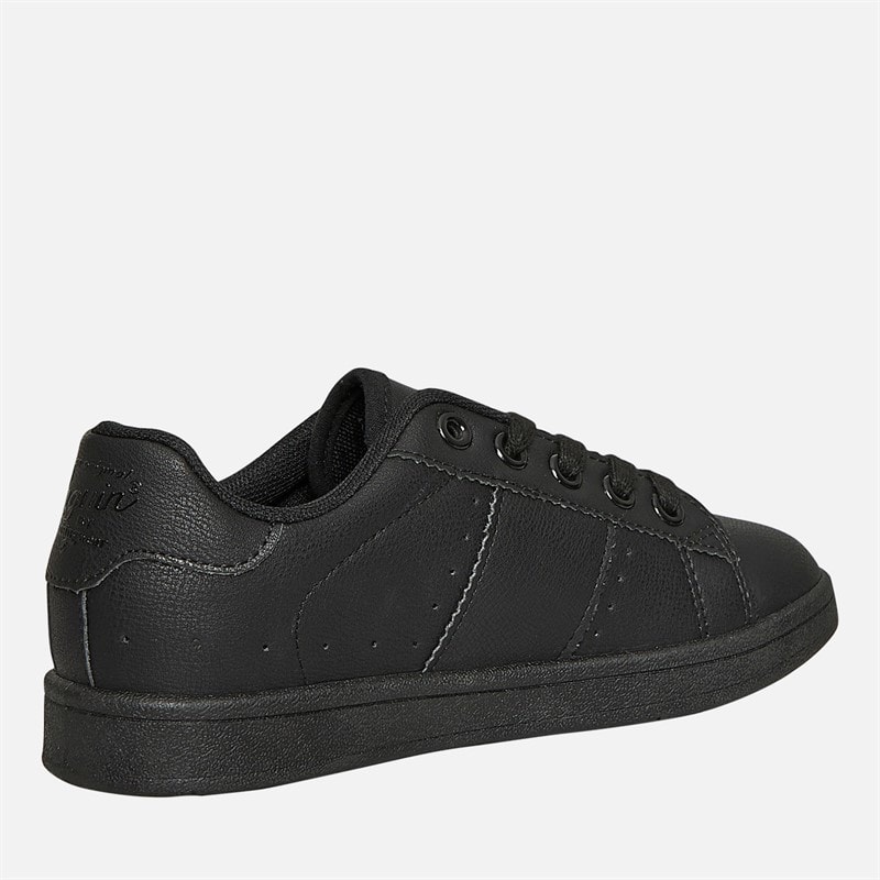 Original Penguin Junior Boys Marble Lace-Up Trainers Black/Black - Image 5