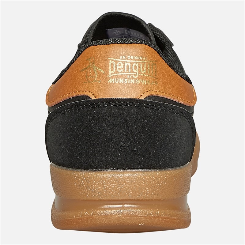 Original Penguin Mens Gaz Trainers Black/Marmalade - Image 3