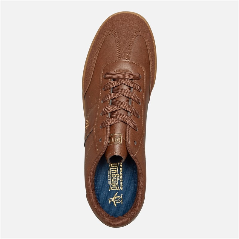 Original Penguin Mens Giovanni Trainers Tan - Image 4