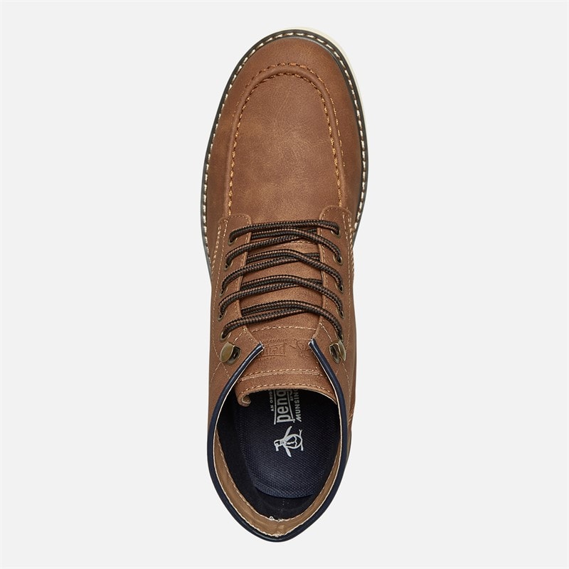 Original Penguin Mens Banish Boots Tan - Image 4