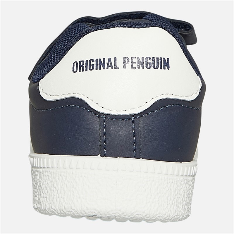 Original Penguin Infant Boys Soop Velcro Trainers Navy - Image 3