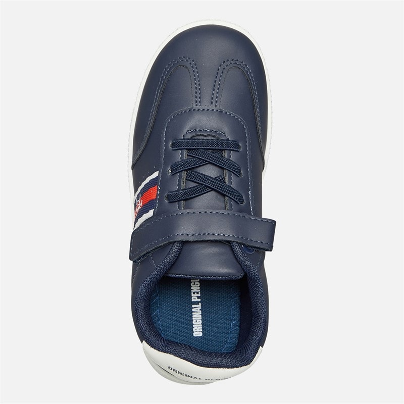 Original Penguin Infant Boys Soop Velcro Trainers Navy - Image 4
