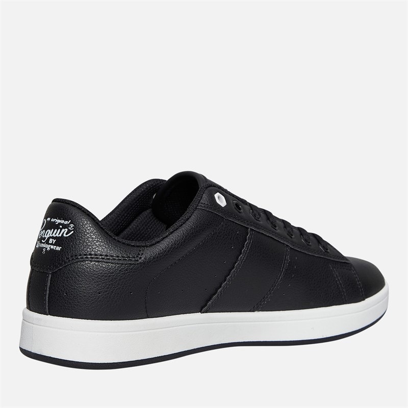 Original Penguin Mens Steadman Trainers Black/White - Image 5