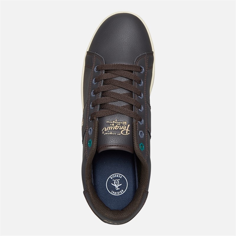 Original Penguin Mens Steadman Trainers Brown - Image 4