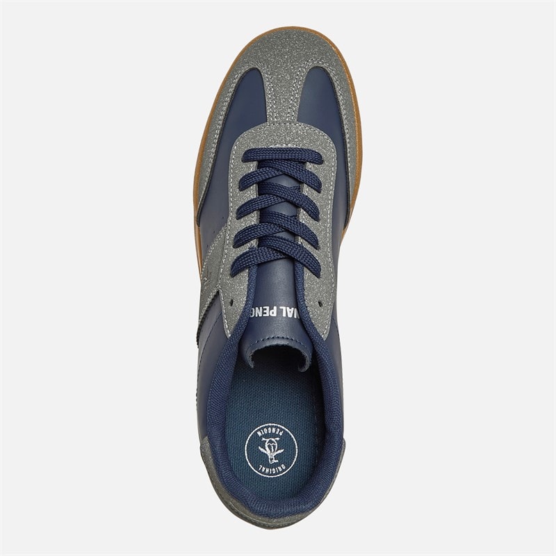 Original Penguin Mens Giovanni Trainers Charcoal/Navy - Image 4