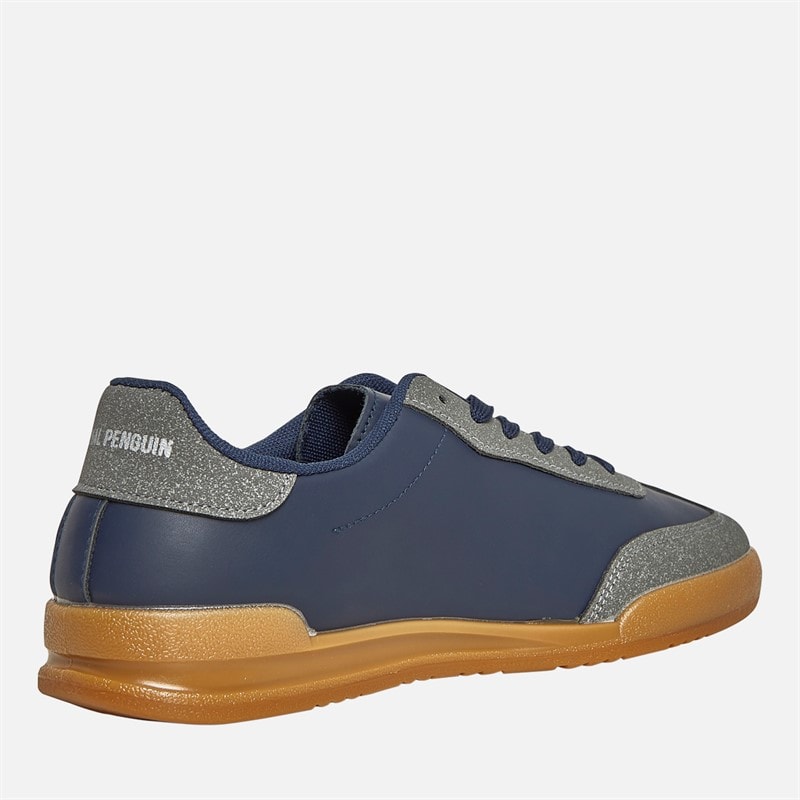 Original Penguin Mens Giovanni Trainers Charcoal/Navy - Image 5