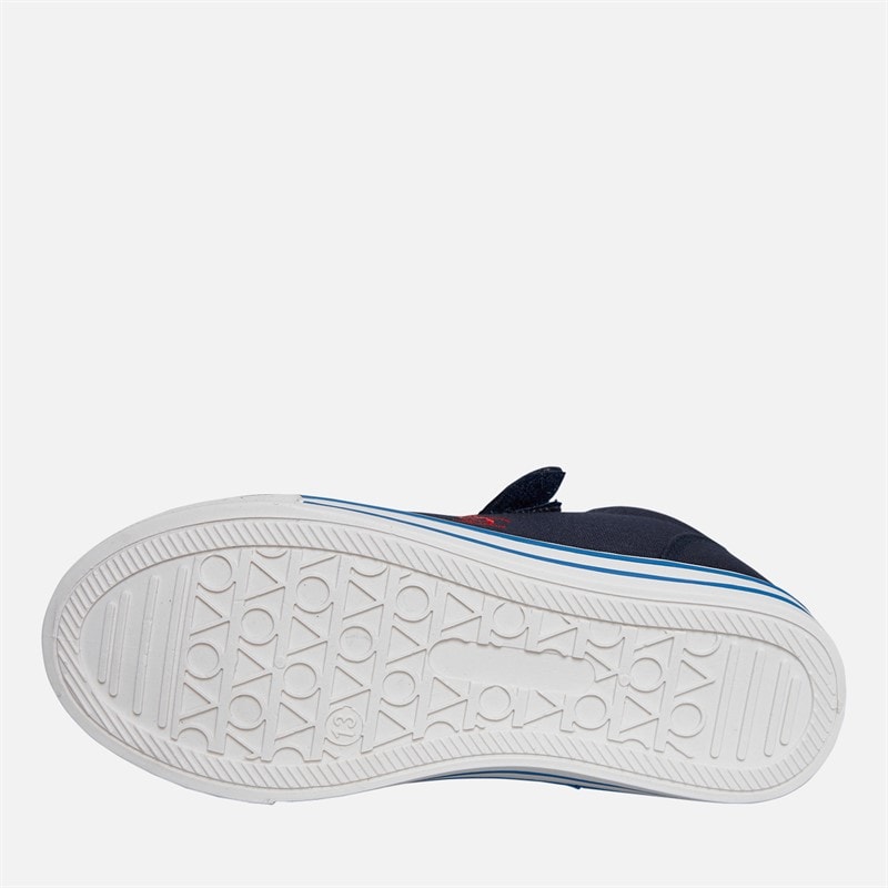 Original Penguin Boys Canvas Trainers Navy/Red - Image 2