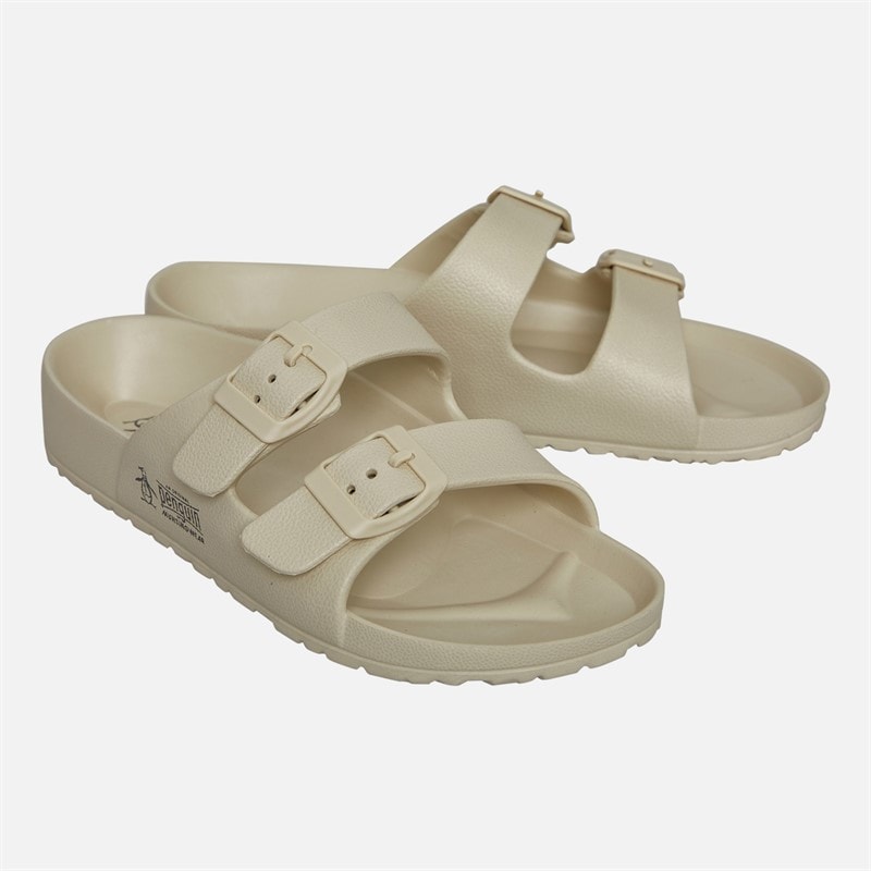 Original Penguin Womens Eden Two-Strap Sandals Stone - Image 2