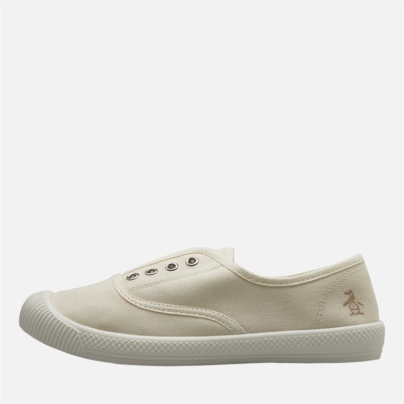 Original Penguin Womens Anita Canvas Pumps Off White - Image 2