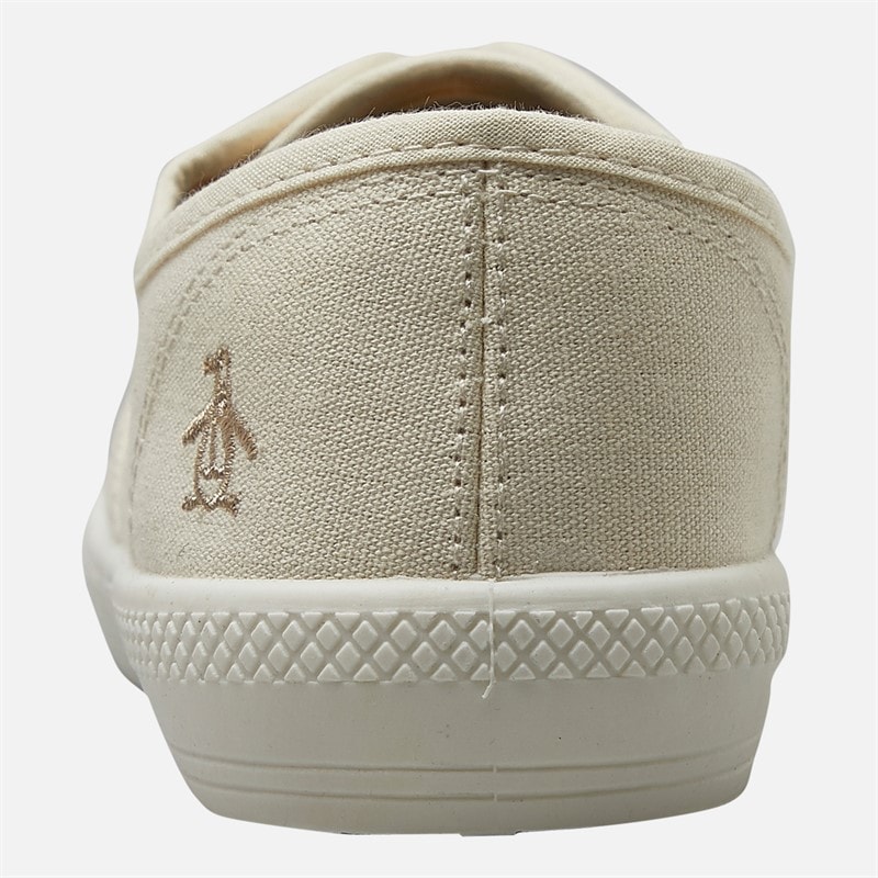 Original Penguin Womens Anita Canvas Pumps Off White - Image 4