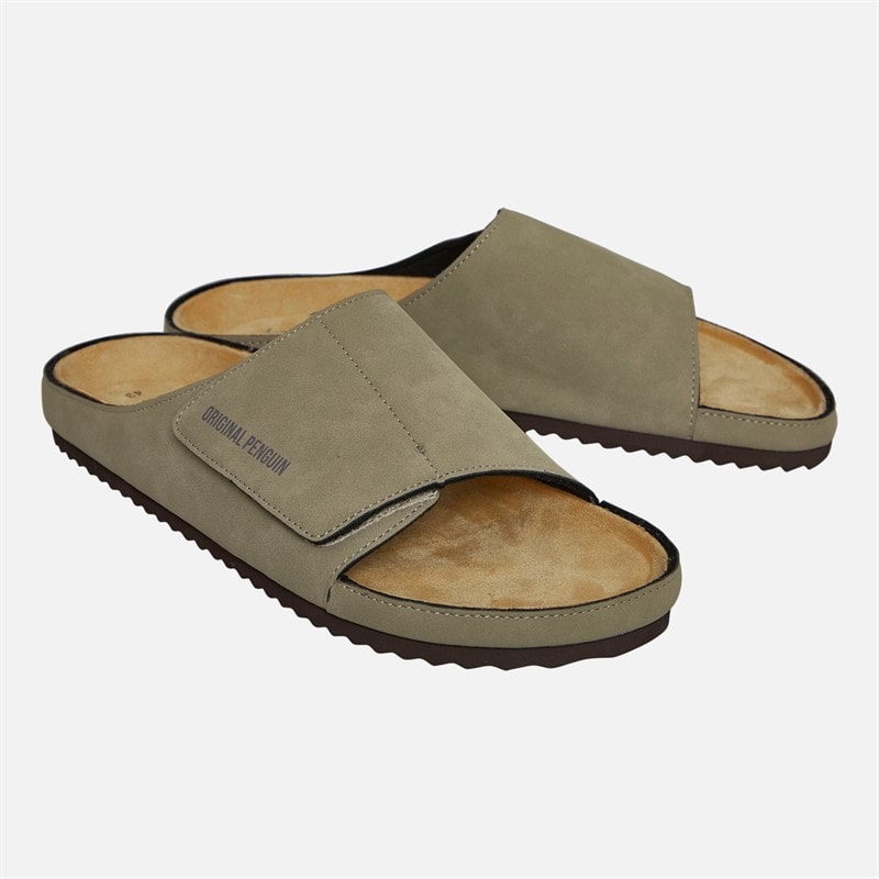 Original Penguin Mens Poll Sliders Sand - Image 1