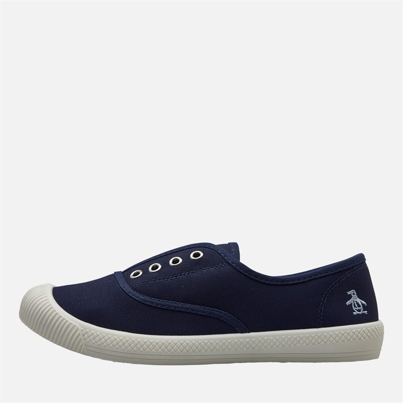 Original Penguin Womens Anita Canvas Pumps Navy - Image 2