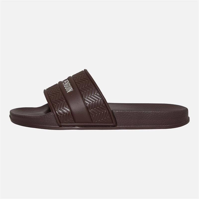 Original Penguin Mens Paradise Sliders olate Choc - Image 2