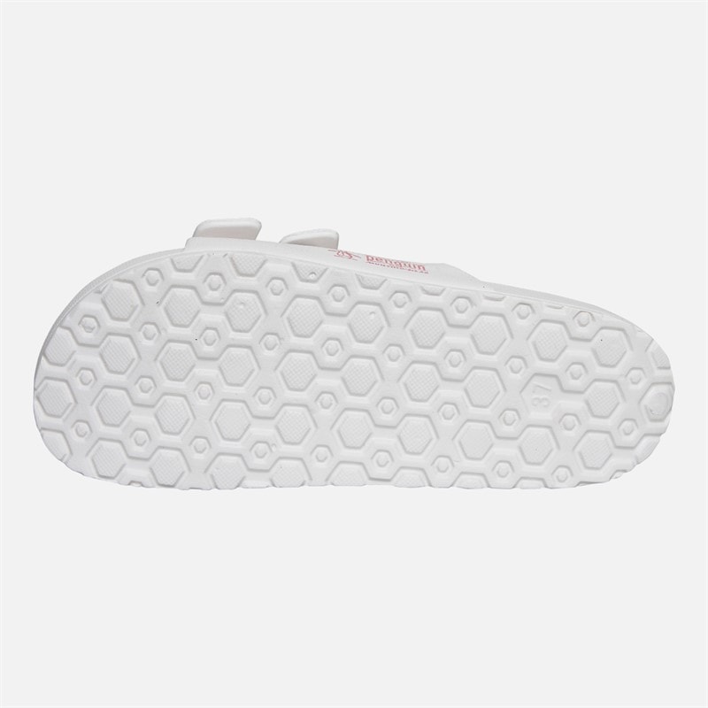 Original Penguin Womens Eden Two-Strap Sandals White - Image 4