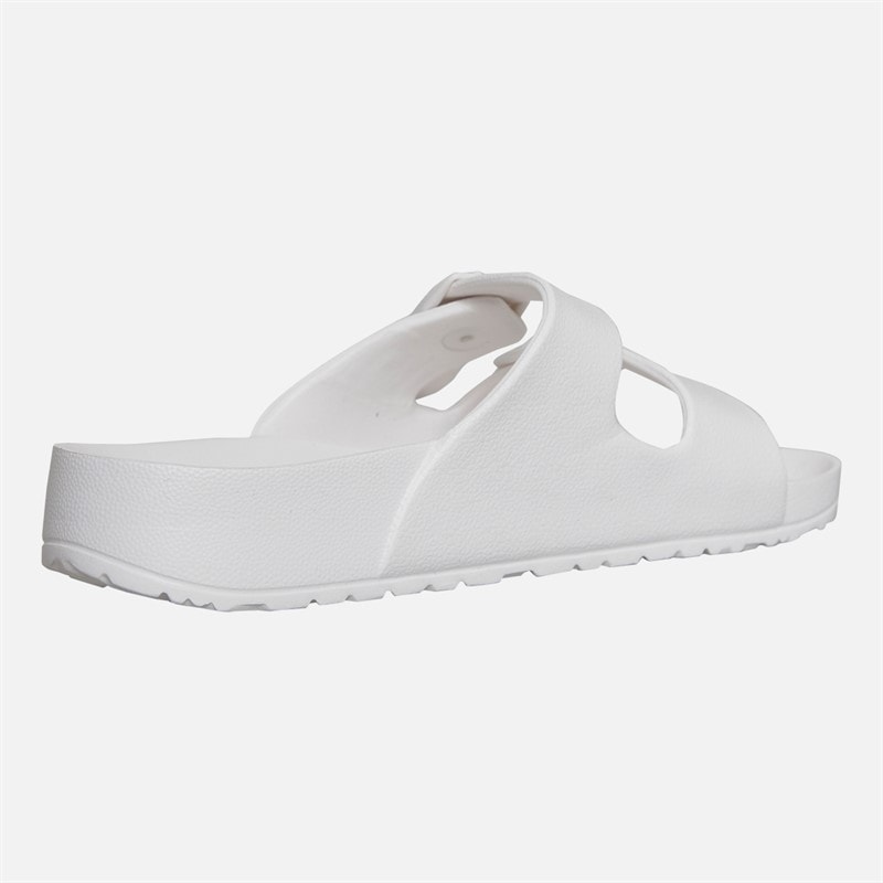 Original Penguin Womens Eden Two-Strap Sandals White - Image 5