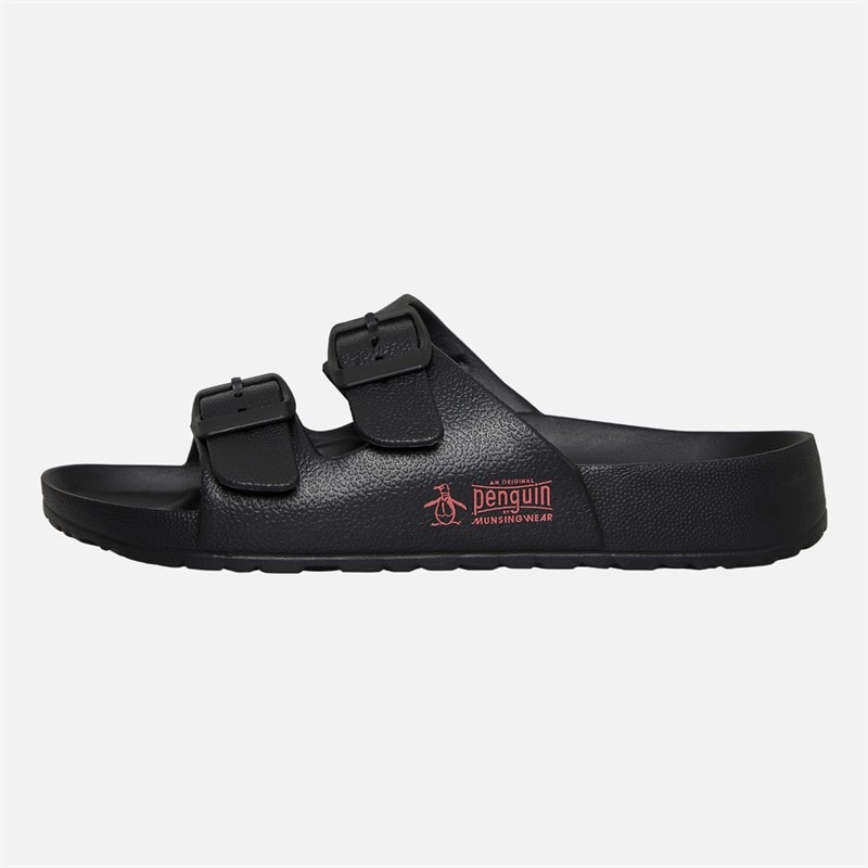 Original Penguin Womens Eden Two-Strap Sandals Black - Image 3