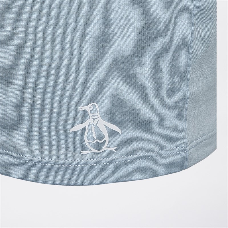 Original Penguin Mens Five Pack T-Shirts Stone/Aqua/Ivory/Light Blue/White - Image 2