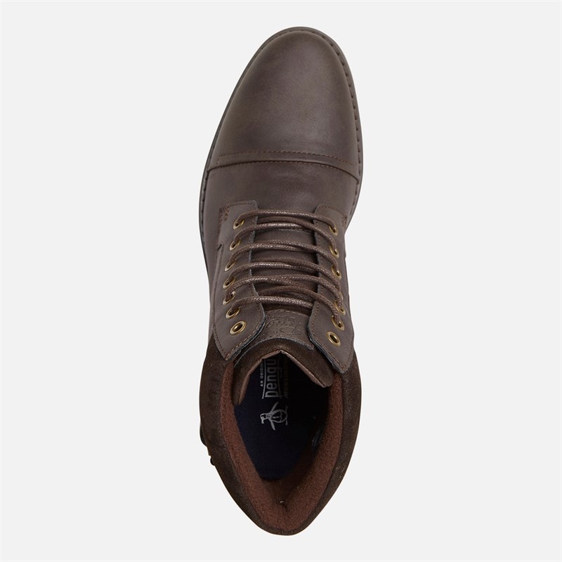 Original Penguin Mens Bonham Boots Chocolate - Image 4