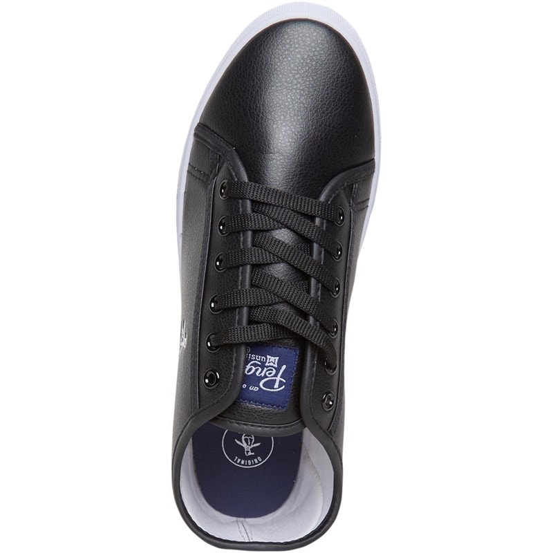 Original Penguin Mens Spartan Pu Trainers Black PU - Image 4
