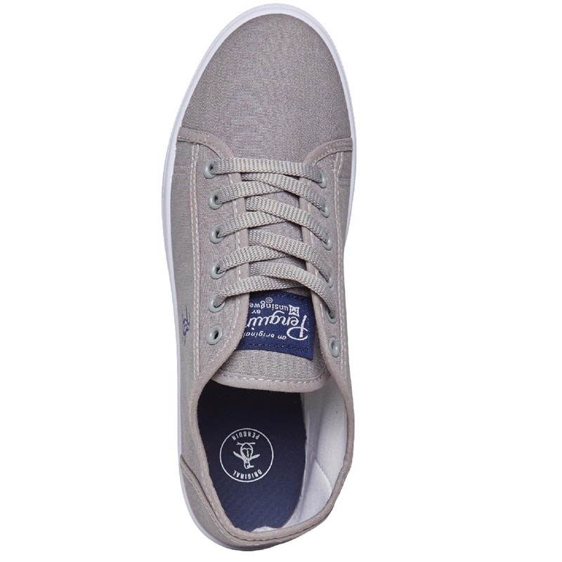 Original Penguin Mens Sparton Canvas Pumps Grey - Image 4