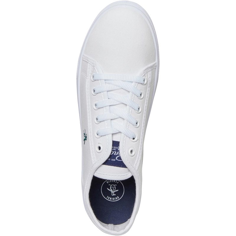 Original Penguin Mens Sparton Canvas Pumps White - Image 4