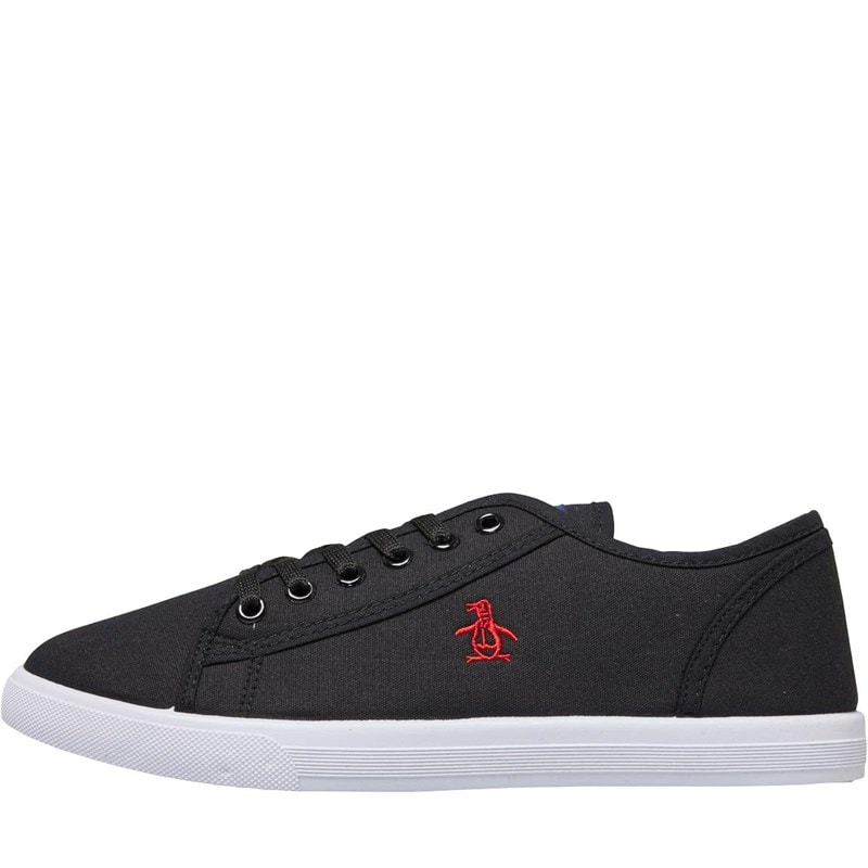 Original Penguin Mens Sparton Canvas Pumps Black