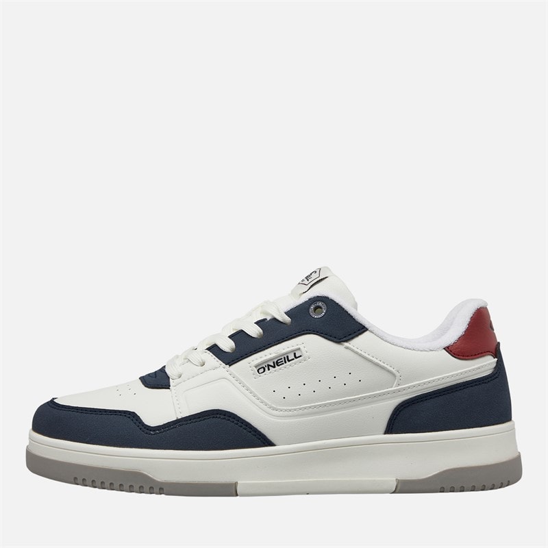 O'Neill Mens Sheldon Trainers Bright White/Dress Blues Bright White/ Dress Blues