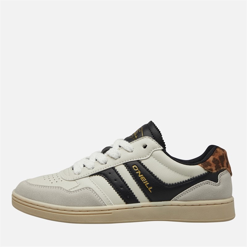 O'Neill Womens Ione Trainers Antique White/Black Antique White/ Black - Image 2