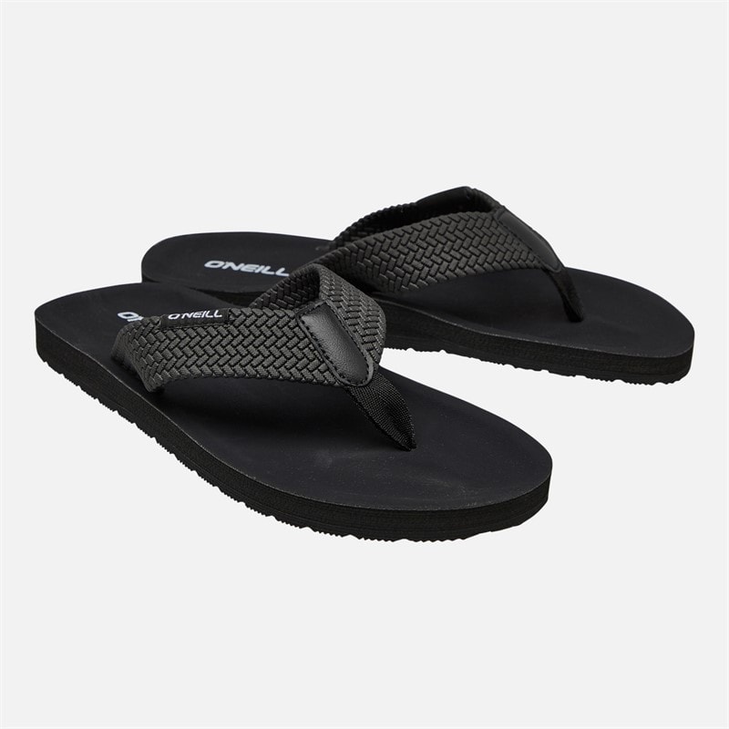 O'Neill Mens Ziel Flip Flops Triple Black - Image 1